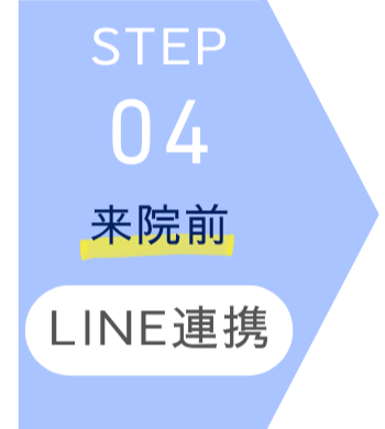 STEP4 来院前 LINE連携