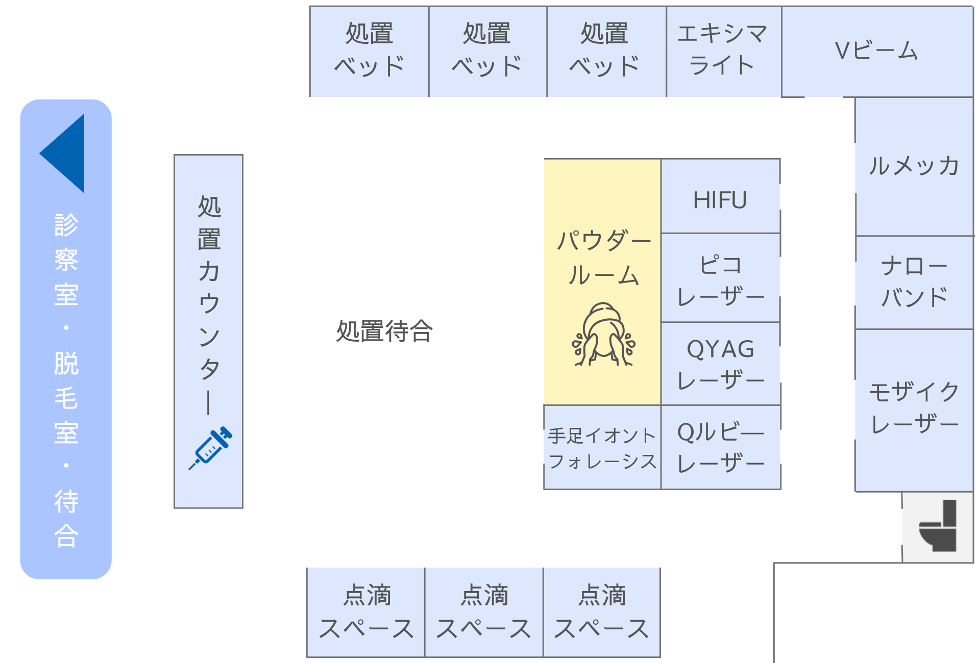 流山院 皮膚科 院内マップ2