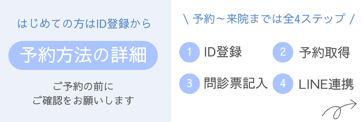 皮膚科 予約方法の詳細バナー